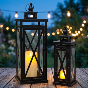 Farol de Hierro Hecho a Mano, Duradero y Ecológico, para Uso en Interiores y Exteriores, Decoraciones para Bodas, Navidad y Cumpleaños - Product Image 1