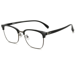 Toka – monture de lunettes en métal à demi-cercle, 19601 55-19-145, pour hommes, lunettes pour myopie, visage ovale, pont moyen - Product Image 2