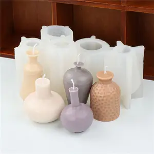 Vaso de colmeia 3d em formato de geométrico, moldes para velas, artesanato com polímero, vela artesanal faça você mesmo
