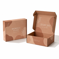 Boîtes d'expédition en carton ondulé personnalisées avec logo imprimé, boîtes cadeaux pliables en papier noir, emballages d'expédition personnalisés en gros