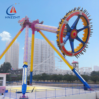 Manège à bascule géant d'extérieur, modèle à bascule pendulaire, en acier et PRV, avec angle de balancement de 220° et capacité supérieure à 500 kg, importé de Chine, meilleure vente