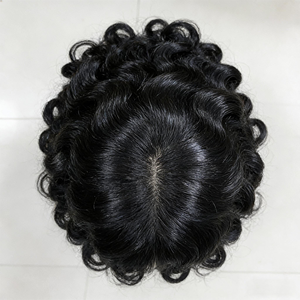 Perruque en cheveux vierges naturels, mèches ondulées profondes, rideau de cheveux, queue de cheval à enrouler pour femmes, commerce extérieur, en stock - Product Image 5