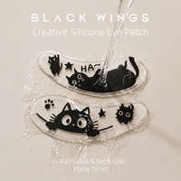 Masques sous-yeux jetables auto-adhésifs en silicone BLACKWINGS avec logo et motif personnalisés, patchs doux naturels pour extensions de cils
