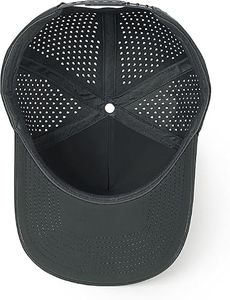 Custom Laser Perforated <b>Waterproof</b> Golf Trucker <b>Hat</b> With Embroidery Breathable Sport Baseball Cap Custom Logo Outdoor Sports - Product Image 6