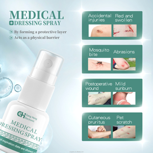 Spray de vendaje líquido para la piel para cortes y rasguños menores Spray de lavado de <span class=keywords><strong>heridas</strong></span> sin picadura - Product Image 4