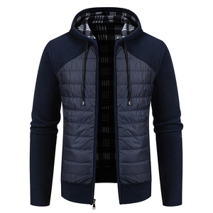 2025 Zwart Marineblauw Zachtgebreide Vest Streetwear Shirt Mannen Dik Gebreid Heren Fleece Volledige Ritssluiting Door Kasjmier Vest Kraag - Product Image 2