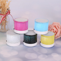 Altavoz Inalámbrico Portátil Mini de Alta Calidad con Puerto USB y TF, Caja de Música con Luz LED de Colores para Interiores y Exteriores