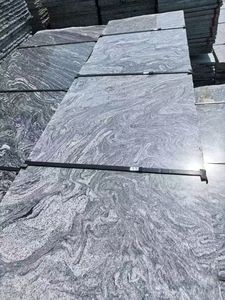 Dalles de granit naturel <span class=keywords><strong>Amoy</strong></span> Sand, effet vague de neige nocturne, pour extérieur, martelées, flammées, polies, façonnées - Product Image 5