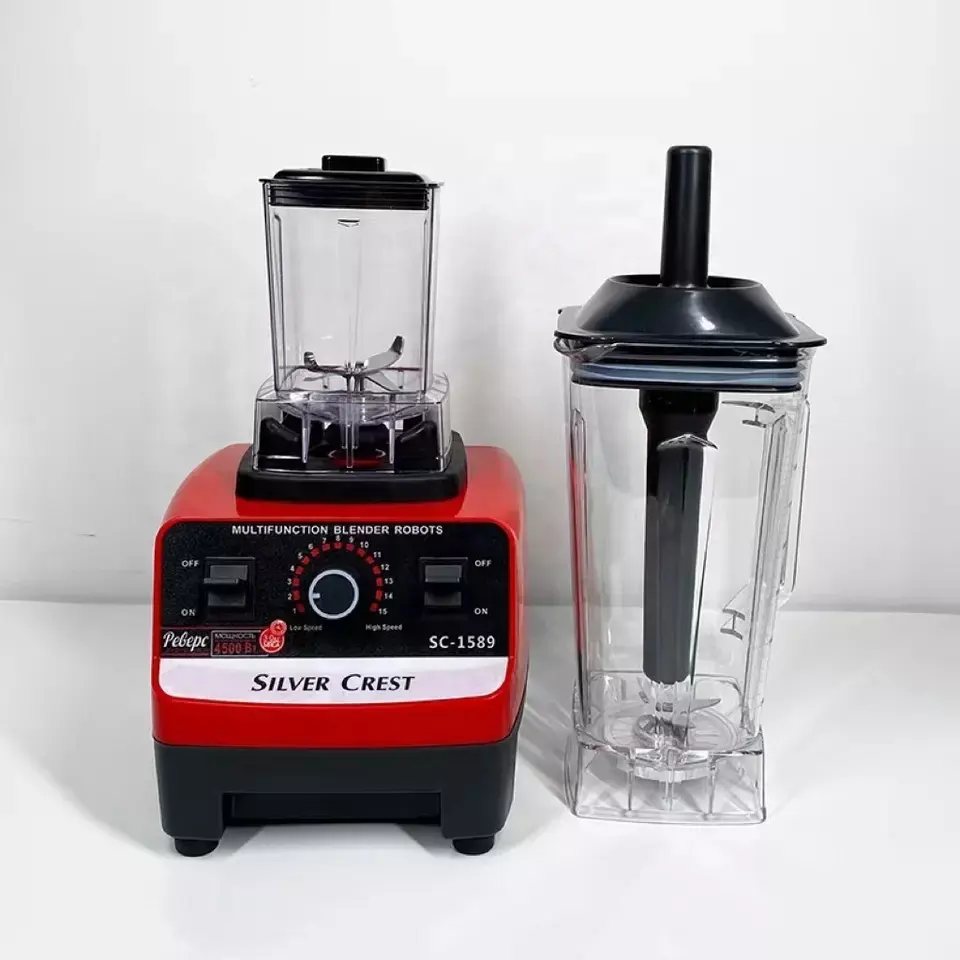 Peralatan Dapur Moulinex Perak Crest Blender Sc-1589 Motor Tembaga Murni 4500W 3 In 1 Food Processor Smoothie Mixer