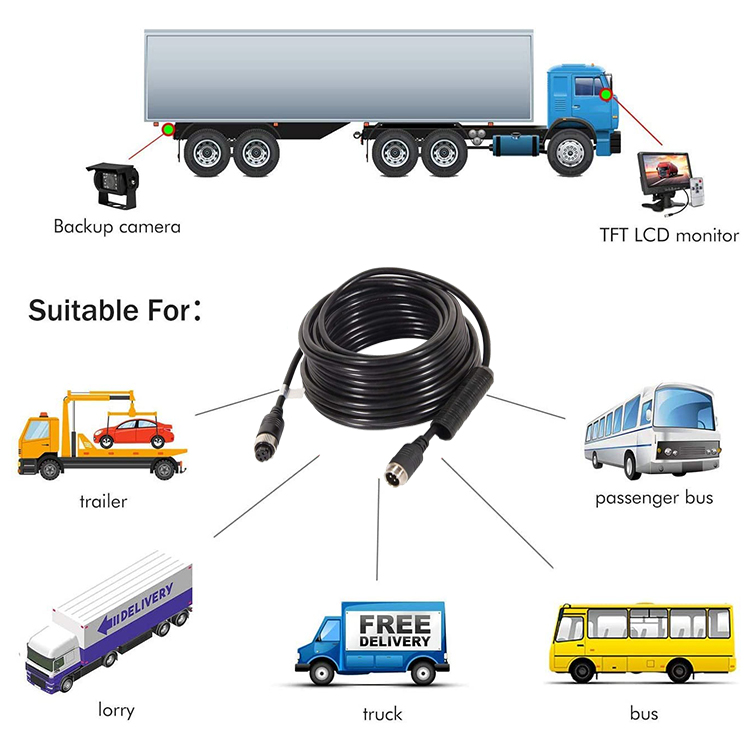Din Aviation Connector M12 4 Pin Connector Cable Waterproof Connector Cable