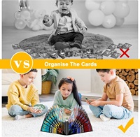 Album de rangement pour cartes Premium Archival PP 9 poches 360 cartes, étanche, avec bande élastique 10+ couleurs, pour cartes de collection de célébrités