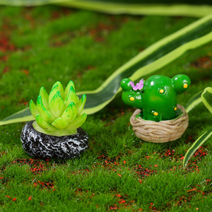 Adornos de Suculentas en Miniatura, Plantas Artificiales en Maceta, Decoración de Jardín para Interiores y Exteriores, Resinas Sintéticas WX-108 - Product Image 3