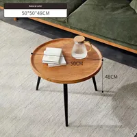 Table basse simple et moderne de style nordique, multifonctionnelle, avec plateau en pierre artificielle, meubles de salon, petite table