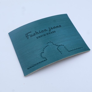 Custom Iron on Embossed Soft Real Genuine <strong>Fake</strong> Leather Clothing Self-Adhesive Hat Tags Jeans Repair Patches in Private <strong>Brand</strong> - Product Image 2