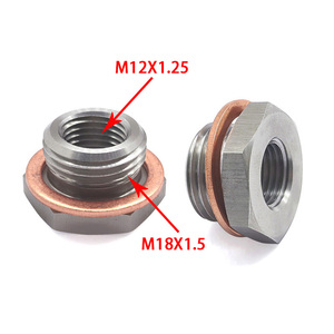 อะแดปเตอร์กรองน้ำมันเชื้อเพลิง JIAX JXSS017B-SS304 M18x1.5 ตัวผู้ M12x1.25 ตัวเมีย ใหม่ ทำจากสแตนเลส พร้อมปะเก็นทองแดง ปรับแต่งได้ ขับเคลื่อนด้วยหัวหกเหลี่ยม - Product Image 4