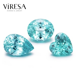 Gioielli Viresa, <span class=keywords><strong>Pietra</strong></span> Sintetica <span class=keywords><strong>Paraiba</strong></span> 4x6mm-9*11mm, Taglio Ovale, <span class=keywords><strong>Pietra</strong></span> Colorata <span class=keywords><strong>Paraiba</strong></span>, Zaffiro Creato in Laboratorio, Gemma Sfusa - Product Image 4