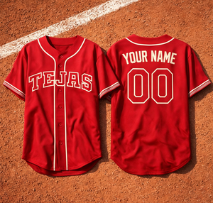 Camisetas de los New Jersey Devils VIVA TEJAS Taysha Texas Rojas 2026 City Connect de Béisbol, Camiseta Tejas, Papel Picado, DeGrom, Seager, <span class=keywords><strong>Duran</strong></span> - Product Image 1