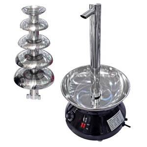 Nouvelle <span class=keywords><strong>machine</strong></span> à <span class=keywords><strong>fondue</strong></span> au <span class=keywords><strong>chocolat</strong></span> électrique commerciale, 304 SUS, 5 niveaux, système de fusion automatique de qualité alimentaire pour les fêtes et les mariages - Product Image 6