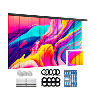 Hiệu Suất Ổn Định Thương Hiệu Chuỗi Cửa Hàng Rõ Ràng Glass Video Màn Hình Quảng Cáo P2.6 P3.91 Siêu Sáng Trong Suốt <span class=keywords><strong>LED</strong></span> Hiển Thị Tường - Product Image 1