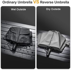 Paraguas <span class=keywords><strong>de</strong></span> Viaje Plegable Resistente al Viento Royal Walk, Compacto, Resistente, con Mango <span class=keywords><strong>de</strong></span> <span class=keywords><strong>Madera</strong></span> Real <span class=keywords><strong>de</strong></span> Lujo, Apertura y Cierre Automáticos, Doble Toldo Ventilado - Product Image 6