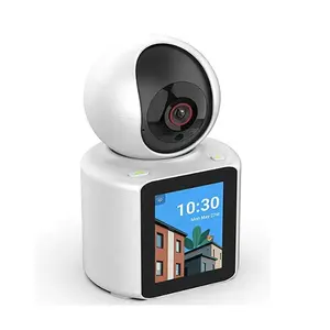 2MP Wide View Angle PTZ Auto Tracking Two Way Audio Video Call WIFI IP network video calling smart Camera with 2.8" screen