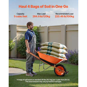 Chariot à roues pliable robuste en plastique et métal avec roue pleine – Offre spéciale - Product Image 3