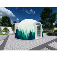 OEM ODM Maison préfabriquée en EPS Hôtel Haute performance Polyvalence Hôtel Glamping Dôme géodésique Tente