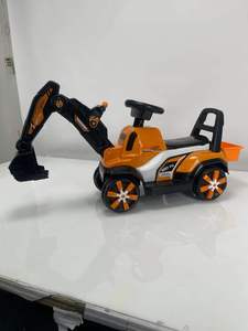 Auto <span class=keywords><strong>Elettrica</strong></span> Economica per Bambini, Veicolo da Costruzione a 4 Ruote con Maniglia di Spinta - Product Image 3