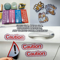 Autocollants magnétiques en PVC personnalisés, résistants aux UV, imperméables, aimants de voiture sûrs, conception personnalisée OEM, imprimés décoratifs et amusants