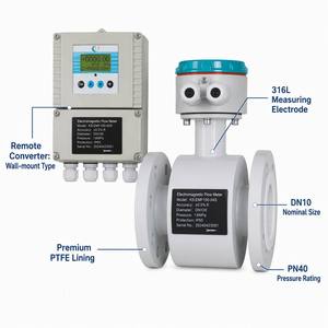 Medidor de Flujo Magnético Tipo Split CXLD DN10 PN40 con Revestimiento de PTFE, Electrodo SUS316L, Comunicación RS485, Precisión 0.5, Flujo de 0.3~15m/s - Product Image 2