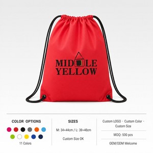 Sac promotionnel à cordon en polyester 210D imperméable, personnalisable (logo et couleur) - Taille moyenne, certifié qualité supérieure pour le rangement sportif - Offre spéciale - Product Image 3
