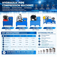 Machine de sertissage de flexibles hydrauliques CE, machine automatique CNC de réduction de tubes, équipement d'aplatissement et d'expansion des extrémités de tubes
