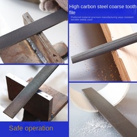 Dent grossière bricolage oxyde d'aluminium de qualité industrielle lime à main extrémité conique Durable travailleur professionnel poignée fichier plat outil de montage