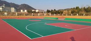 Plancher de sport en silicone PU stabilisé aux UV INOLP tous temps Conception de terrain de basket à drainage rapide avec longue durée de vie - Product Image 2