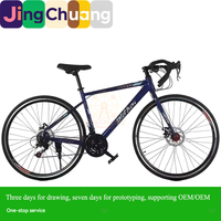 Vélo de route pour homme, guidon plat, 28 pouces, léger, pour course, étudiant, pneus fins, avec changement de vitesse