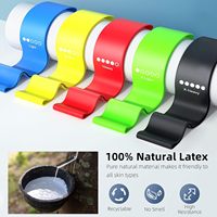 Ensemble de bandes élastiques à logo personnalisé, 5 niveaux de résistance, pour yoga, gym, exercices, bandes de résistance pour l'entraînement