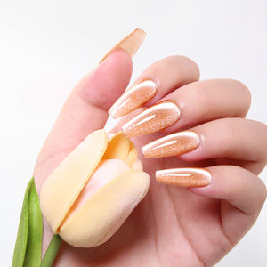 OEM ODM стойкий гель для ногтей желтый кошачий глаз Топ популярный бесплатный образец Hema Free Soak Off Vegan Led УФ Гель-лак набор - Product Image 4