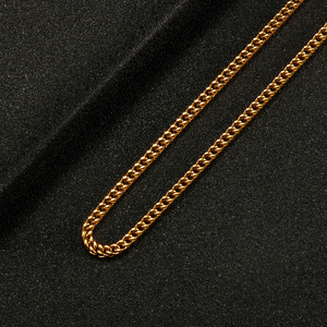 Collares de hombre de alta calidad a la moda impermeable 18K chapado en oro de acero inoxidable estilo Hip Hop joyería étnica para regalos - Product Image 5