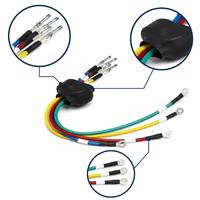 Rangkaian Kabel Harness Otomotif Kustom, Terminal Cincin, Adaptor, Konektor untuk Komputer/Motor, Isolasi PBT, OEM/ODM