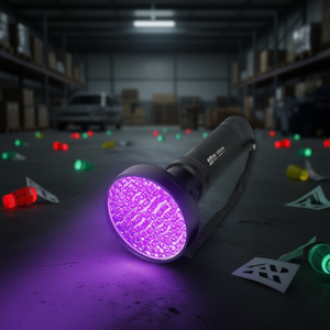 <b>UV</b> Ultraviolet 100 LED Flashlight BlackLight 395nM Inspection <b>Torch</b> for Black Light 395nM Detection - Product Image 2