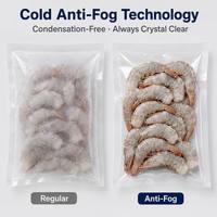 Sac sous vide co-extrudé transparent anti-buée pour chaîne du froid, pochette d'emballage sous vide en nylon de qualité alimentaire pour viande fraîche et fruits de mer