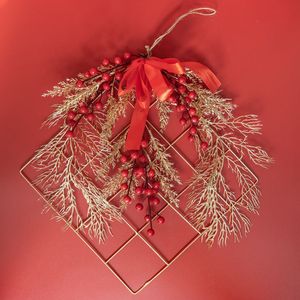 Décoration murale artificielle CallaFloral en forme de fruit de la fortune, rouge, en plastique, style INS, pour la maison CF01085 - Product Image 1