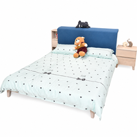 Lit d'adolescent en bois massif léger avec sommier à lattes, rangement amovible, démontable, écologique, facile à nettoyer, taille personnalisée pour appartement