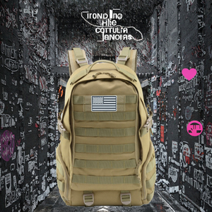 กระเป๋าเป้สะพายหลังแบบยุทธวิธีสำหรับทุกเพศ ผลิตจากโพลีเอสเตอร์กันน้ำ ลายพราง เหมาะสำหรับการเดินป่า ปีนเขา และกีฬากลางแจ้ง - Product Image 3