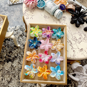 Clip vuốt tóc nữ Hàn Quốc dễ thương phong cách Châu Âu và mỹ Phụ kiện tóc hoa nhựa chất liệu PC hàng ngày - Product Image 6