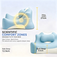 Almohada de Espuma Viscoelástica de Alta Calidad, Personalizable, con Forma de Alien, para Adultos, para Dormir Boca Abajo y Leer en Posición Prona