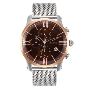 Montre de luxe pour hommes, 45MM, en acier inoxydable, mouvement à Quartz japonais, étanche 3ATM, bracelet de 24MM, montre-bracelet décontractée pour affaires - Product Image 2