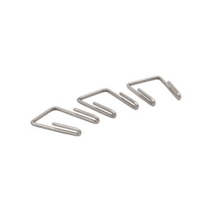 Clip de resorte de alambre plateado personalizado con gancho en zigzag brillante para ensamblaje de hardware basado en diseños OEM - Product Image 3