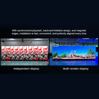 Écran d'affichage LED pliable pour intérieur P1.25, raccordement sans soudure, portable, contrôle pliable, module d'affichage numérique HD 8K Wi-Fi, garantie 5 ans