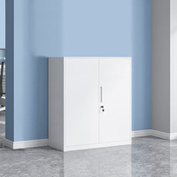 Armoire de rangement métallique moderne avec serrure, en acier, pour bureau à domicile, avec classeurs réglables